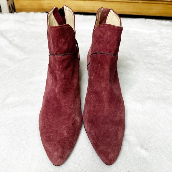 Adrienne Vittadini Shaye Suede Pointed Toe Ankle Booties Ox Women’s Sz 8.5 - Picture 4 of 12